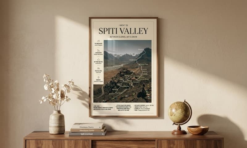 Custom map frame